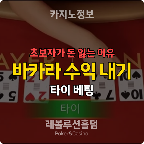 초보자가 바카라로 돈 잃는 이유와 해결책 - 레볼루션홀덤